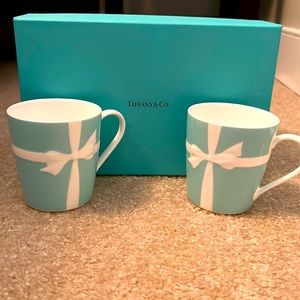 Brand new with box Tiffany coffee cups